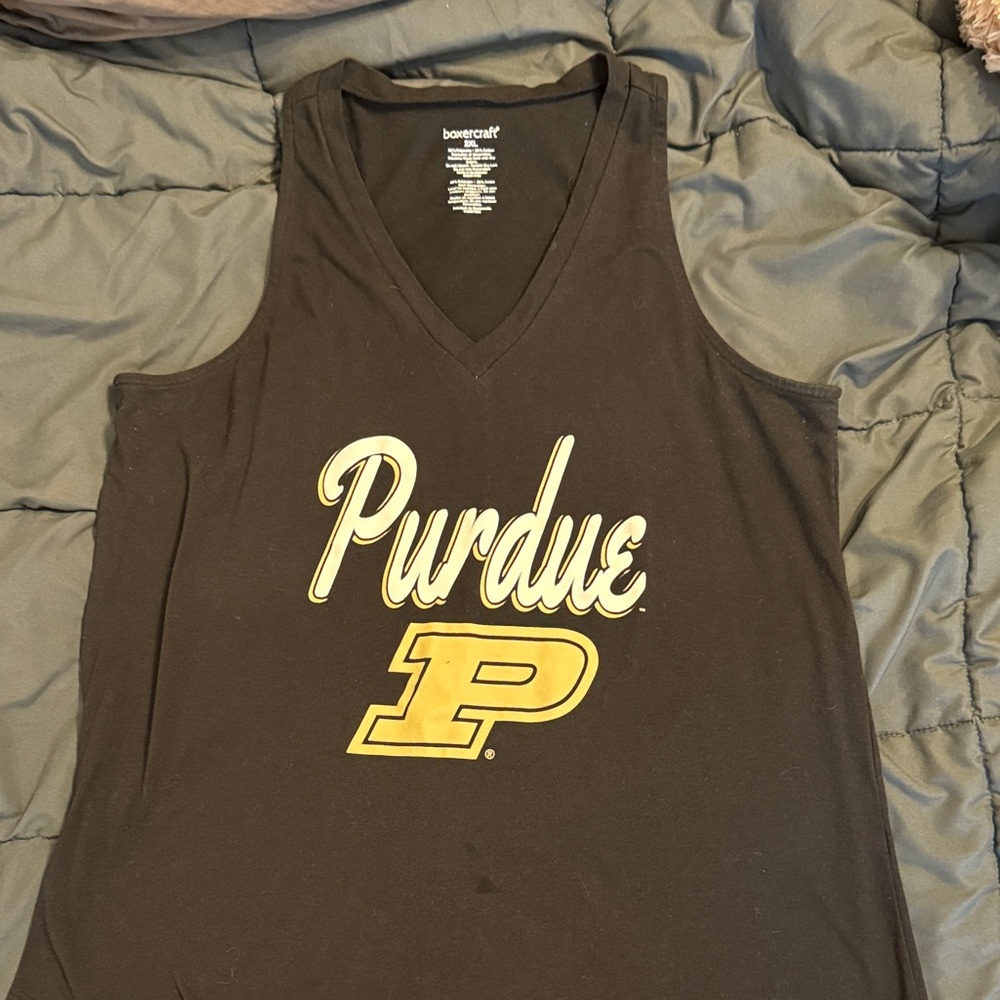 Boxercraft Black and Gold Purdue Women's Tank Top